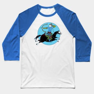 Mongolian Warrior Baseball T-Shirt